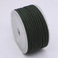 Spool of dark green 3mm pineapple cord for DIY jewelry making and woven bracelets - Army Green