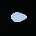 Translucent blue teardrop-shaped silicone mold for DIY crystal resin jewelry casting - Silicone Pendant Mold (2) - 56x90mm