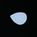 Light blue translucent teardrop silicone mold for DIY crystal resin pendant jewelry - Silicone Pendant Mold (5) - 72x93mm