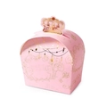 Scatola regalo rosa in stile europeo con chiusura a corona d'oro e motivi barocchi - 8.5*5*9.5cm / Corona Rosa