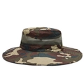 Cappello parasole mimetico a tesa larga da uomo con fascia in rete traspirante - Mimetico Marrone