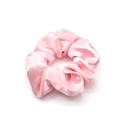 Elastico per capelli oversize in raso di seta rosa pallido con finitura lucida elegante - Rosa