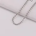Gepolijste 3,2 mm gouden ball chain van metaal voor het maken van mooie sieraden - 3.2mm / Wit K/Zilver