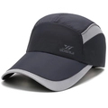 Berretto da baseball in mesh ad asciugatura rapida in grigio scuro e grigio chiaro - Regolabile / grigio scuro
