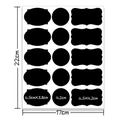 Waterproof PVC chalkboard labels for glass jars in various shapes on a 22x17cm sheet - Style C (Irregular/22x17cm)