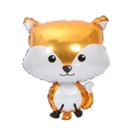 Cartoon orange fox foil balloon for jungle theme birthday and woodland party decor - Fox