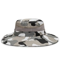 Cappello da sole mimetico da uomo con fascia in mesh e tesa larga per protezione UV - Mimetico Beige