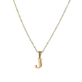 Buchstabe J Gold