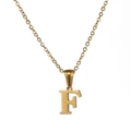 Buchstabe F Gold