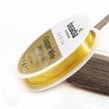 0.3mm golden copper wire for jewelry making and DIY handmade crafts roll - 0.3mm approx 14.5m/roll / Gold