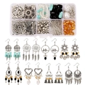 Kit de Fabrication de Boucles d'Oreilles DIY Rétro Bohème (E2005-1 Ensemble)