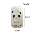 Grüner PEVA Kordelzug Aufbewahrungsbeutel mit Panda-Motiv für Steppdecken 82x43cm - Panda (GOOD DAY)
