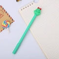 Stylo gel sapin de Noël vert avec nœud rouge pour papeterie créative et cadeaux - Sapin de Noël
