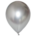12-inch thickened silver chrome latex balloon with premium metallic finish for parties - Metallic Silver
