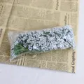 Étamine de fleurs artificielles argentées et baies avec tiges pour décor de cadeaux - 144 Pièces/Paquet / Argent