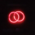 Luminous red glow stick bracelets in bulk set of 100 pieces for party and concert events - Red