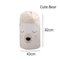 PEVA zylindrische Aufbewahrungstasche mit Comic-Bär-Design, Maße 82cm x 43cm - Süßer Bär (PERFECT DAY)