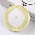 6mm wide champagne yellow satin ribbon roll for gift wrapping and DIY crafts - Light Yellow