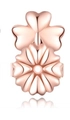Macro detail of rose gold heart-shaped earring lifters on a clean white background - 3-Heart / Rose Gold