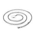 Catena per il corpo minimalista in acciaio argento con perle e ciondolo rotondo chic - Stile Targhetta Rotonda Argento (KWC013-Z)