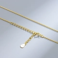Gold Cross Chain / 925 Silver