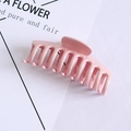 Large pink candy-colored hair claw clip with smooth glossy finish for women's styling - 13# Small Pink