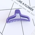 Purple large matte hair claw clip for women in 050-W style candy color hair accessory - 24# U-shape Purple