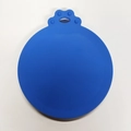Blue silicone pet food can lid with cat paw handle for airtight sealing and storage - Dark Blue Can Lid