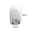 Cactus pattern PEVA drawstring storage bag for quilts and clothing, size 43x82cm - Cactus