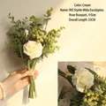 Mida Eucalyptus Rose Bouquet Small D41-2299 Cream White Overall Length 33CM