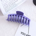 Professional photo of a large purple acrylic hair claw clip for women on a white card - 3# Large Purple