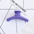 Minimalist purple matte candy color large hair claw clip for women's hairstyling - 17# Bar Purple