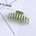 Matte light green large hair claw clip in Korean style for secure hold - 9# Small Fruit Green