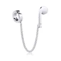 Clip per orecchio anti-smarrimento in acciaio inox argento per auricolari wireless - Stile 2 Clip per orecchio