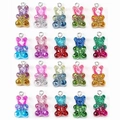 Set di 20 ciondoli a forma di orsetto in resina glitterata per gioielli fai da te - Orsetti Glitter Misti