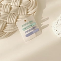 Detail of 4-piece set featuring light green and purple wavy hair clips on a card - 8# Light Green Blue