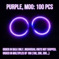 Luminous purple glow stick bracelets for concerts and party events in bulk packs - Purple