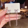 Silver Bowknot Tassel (E0116)
