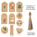 D (50 Tags + 50 Hemp Ropes)