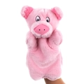 Marionnette à main en peluche cochon rose doux pour les jeux de rôle en famille - Cochon