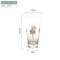 Bicchiere martellato con motivo a margherita, variante alta piccola, 370ml altezza 14,5cm - Alto Piccolo (D) 370ML