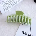 Large light green candy color hair claw clip for elegant women styling and updo - 2# Large Fruit Green