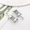 Vintage-Anhänger aus Legierung als Weinöffner für DIY-Schmuck und Charms - Antik Silber Flaschenöffner