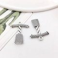 Antik-silberner Legierungsanhänger Korkenzieher mit Torsionsmuster für DIY-Schmuck - Antik Silber Weinöffner