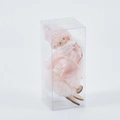 Rosa Filzengel-Puppe mit Holzskiern in einer durchsichtigen Geschenkbox - Stil 12 (1 Stück - Rosa Skifahrer-Mädchen)