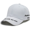 White baseball cap with Streets are ours embroidery in streetwear style fashion - Adjustable / White
