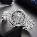 Silver Case Silver Diamond Dial