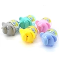 Set di cinque colorati temperamatite a forma di elefante per studenti in varie tonalità - Colori Misti