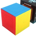 10x10 magic cube with vibrant colorful panels and black retail packaging box - Classic Series / 10x10 Cube