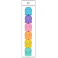 Set of six colorful octopus-shaped fidget toys in blue, pink, and yellow silicone - Bag Packaging / Rubber Paint Matte